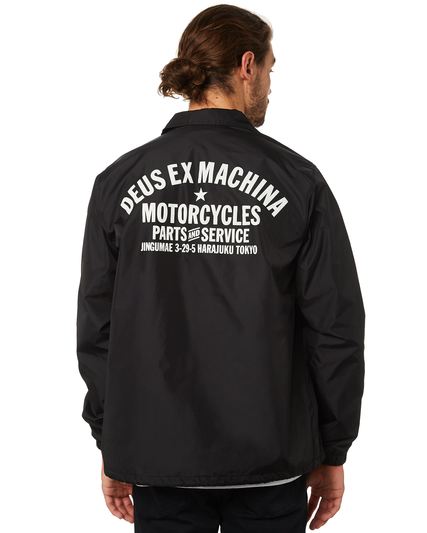  Deus  Ex Machina Tokyo Mens Coach Jacket Black SurfStitch