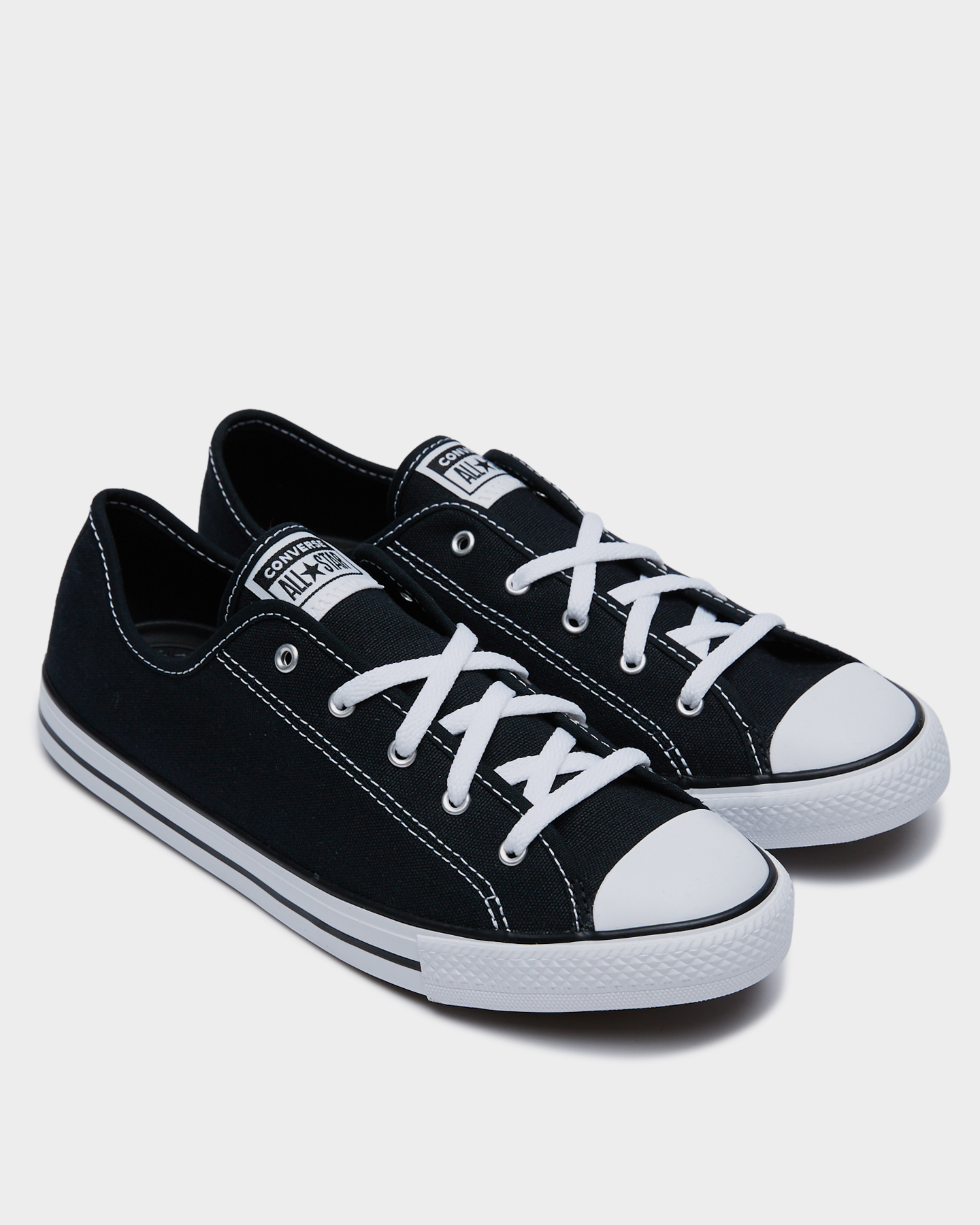 black dainty converse womens