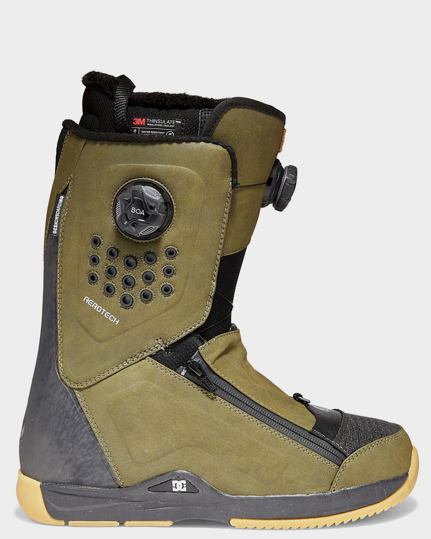 Dc Shoes Mens Travis Rice Boa Snowboard Boots - Olive | SurfStitch