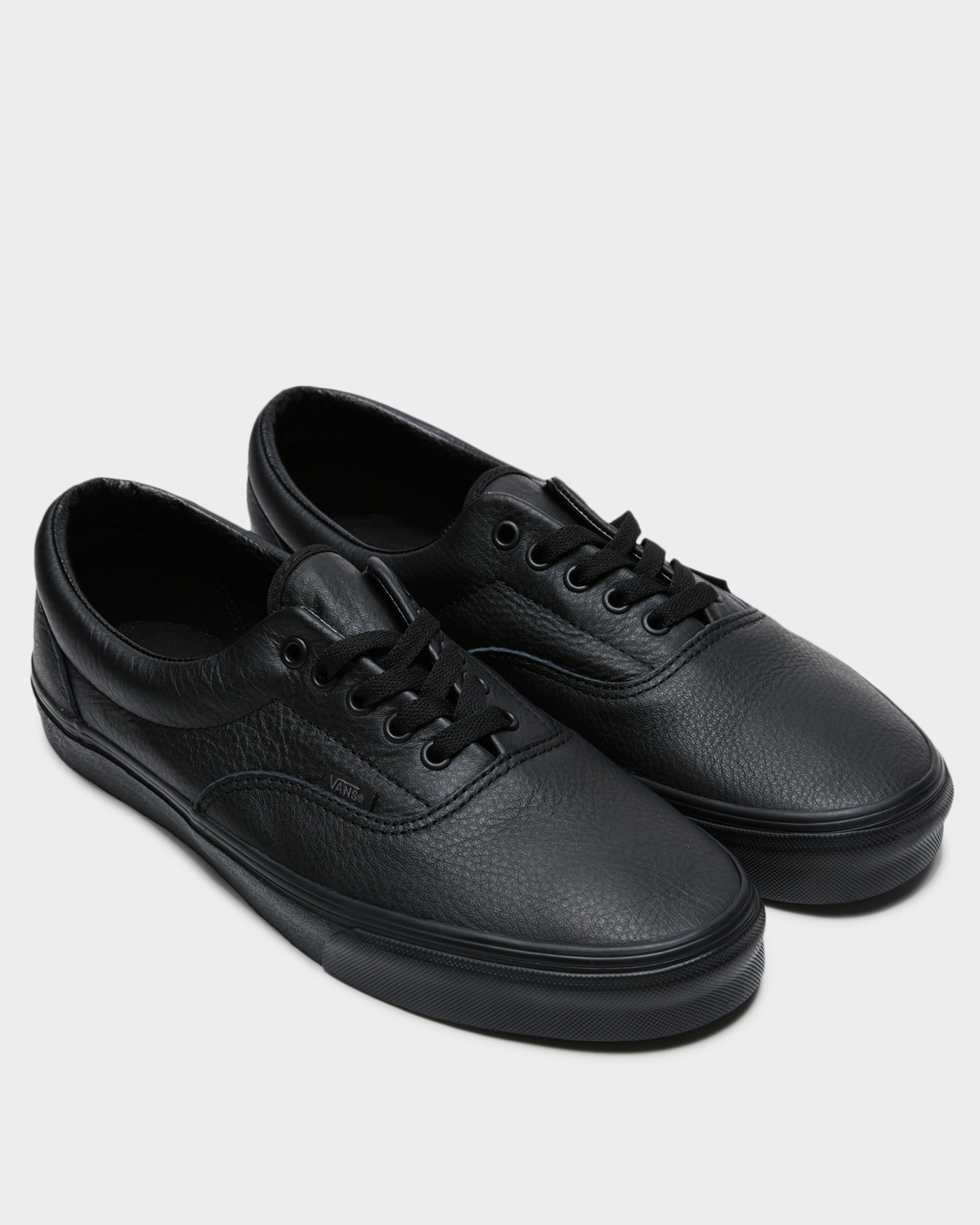 Vans Era Leather Sneaker - Black Mono | SurfStitch