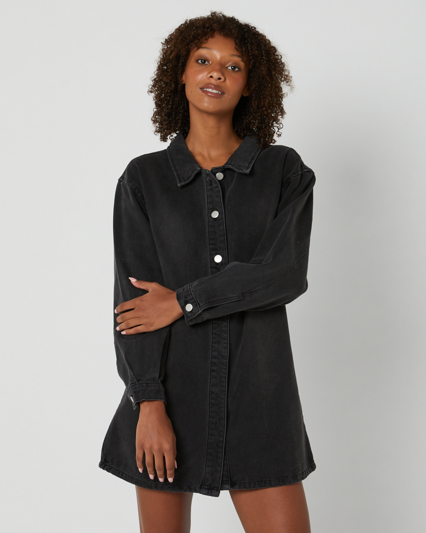Araminta James Disco Cove Denim Dress Vintage Grey SurfStitch