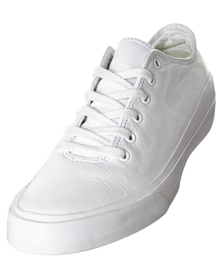 converse all star quantum lunarlon leather shoe white white volt