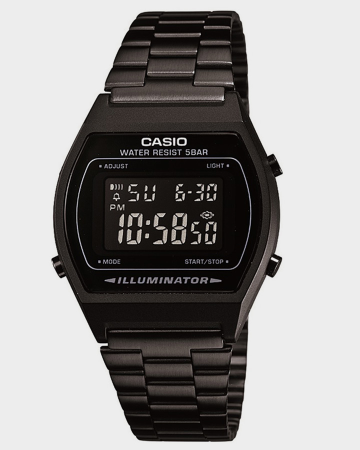 black casio vintage watch