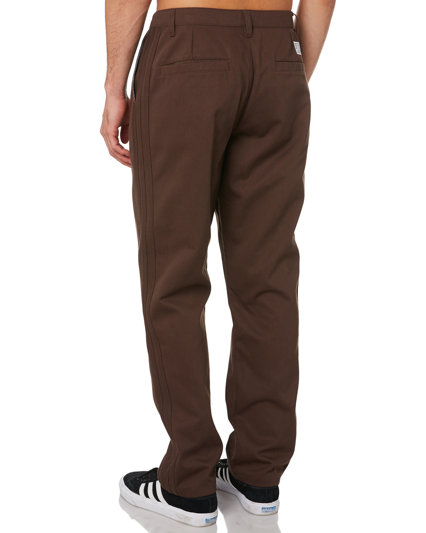 Adidas Striped Chino Mens Pant - Brown | SurfStitch