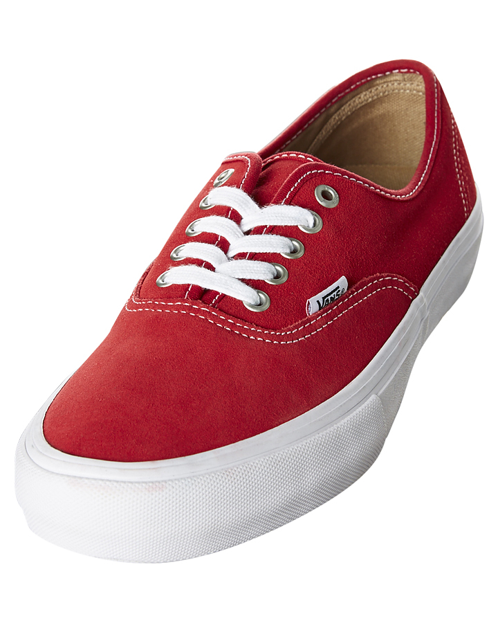red and white mens vans