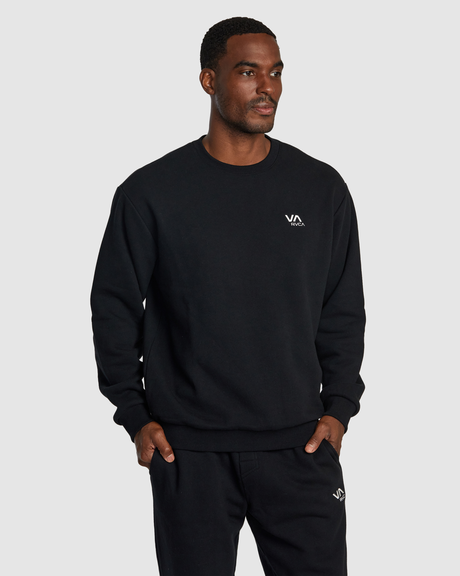 Rvca Va Essential - Sweatshirt For Men - Black | SurfStitch