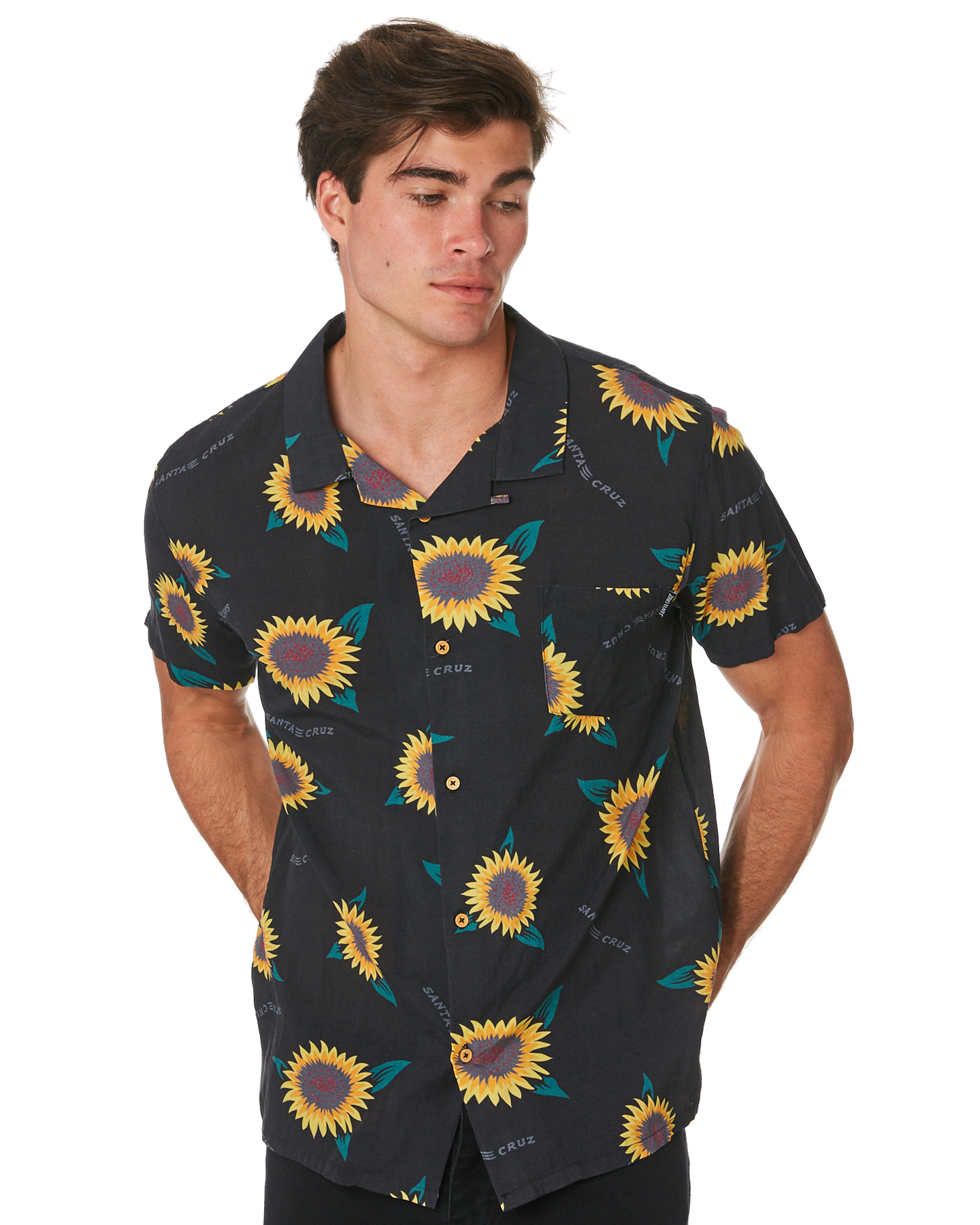 Santa Cruz Sunflower Mens Ss Shirt - Black | SurfStitch