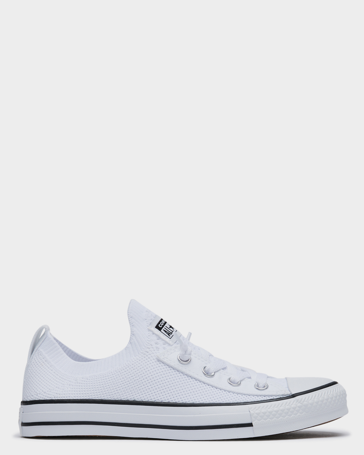 converse shoreline knit white