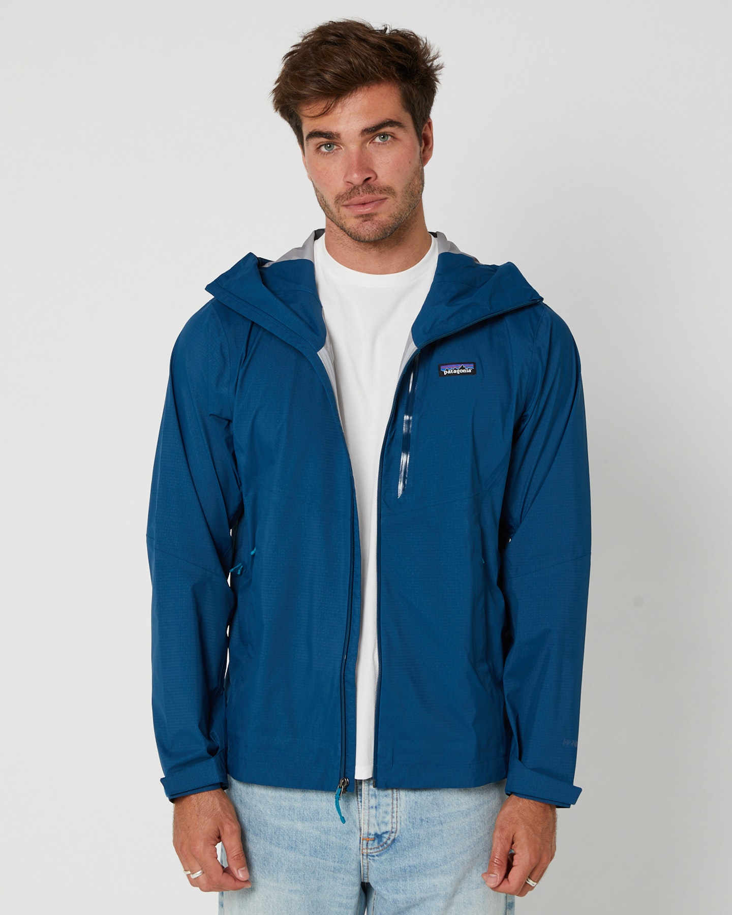 Patagonia blue hot sale rain jacket