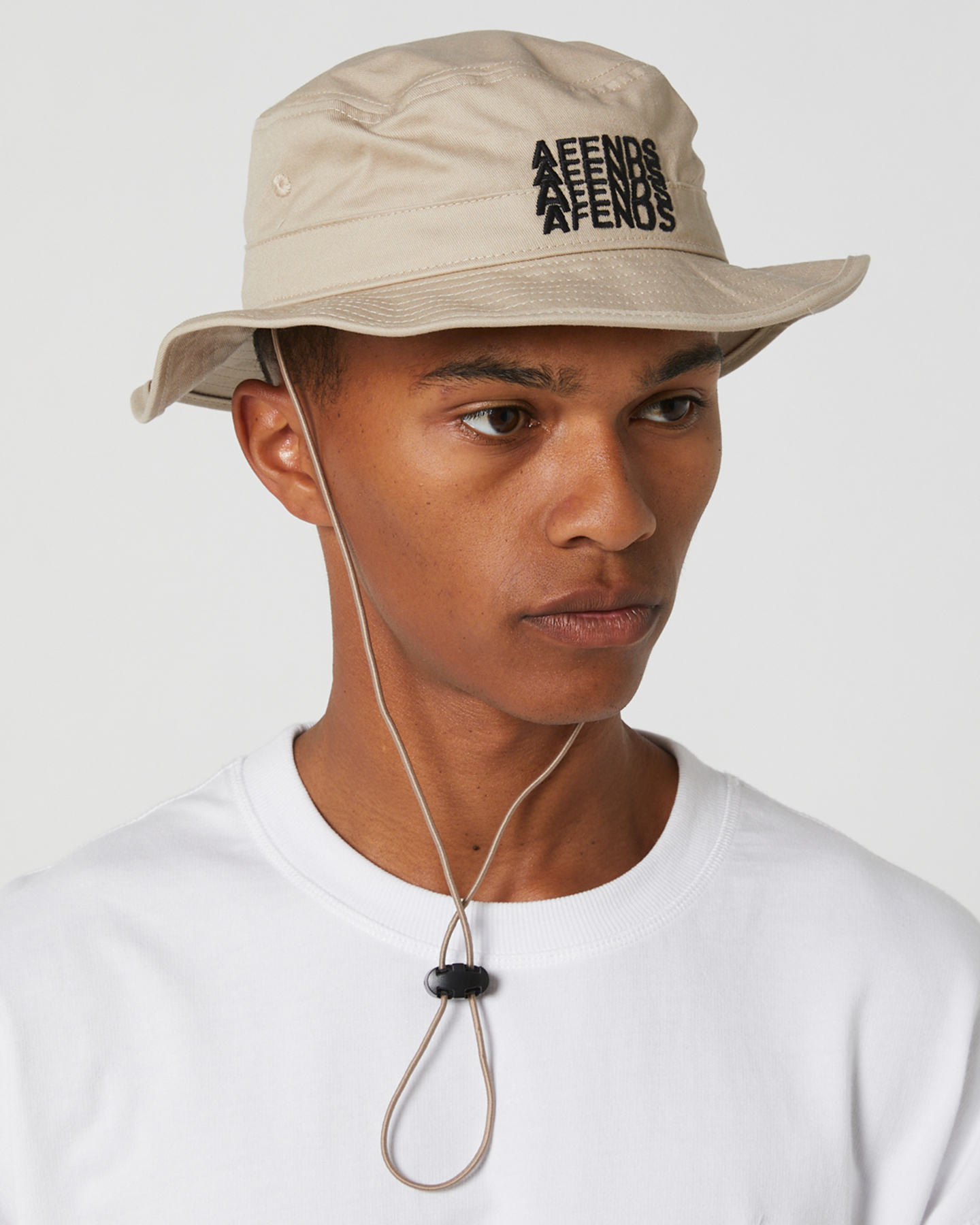 Afends Limits Recycled Bucket Hat Dark Ecru Dark Ecru