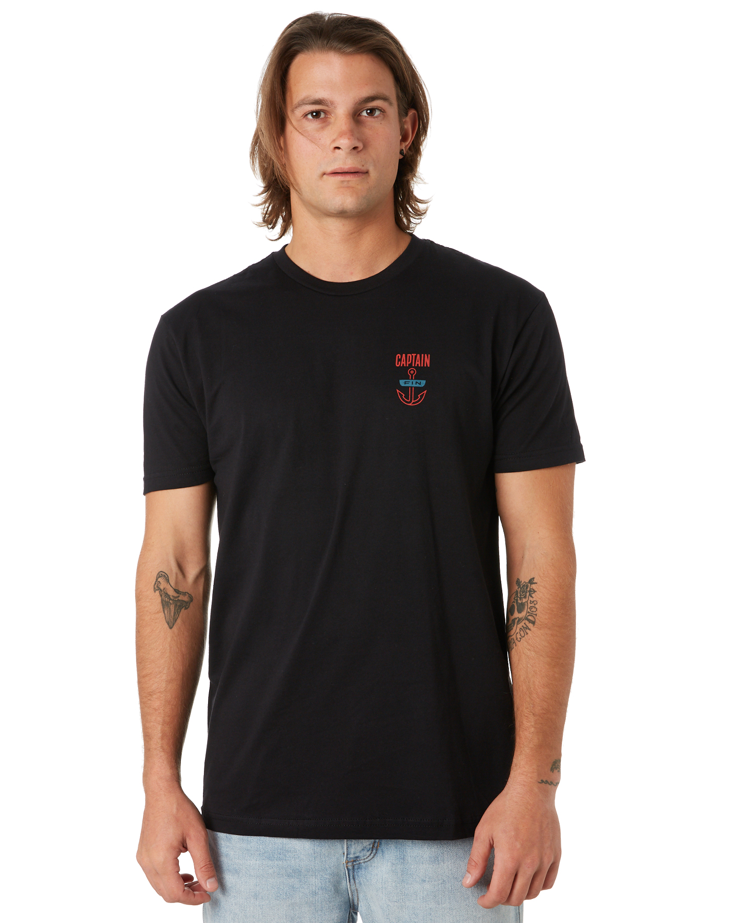 Captain Fin Co. Boxed Hook Mens Tee - Black | SurfStitch
