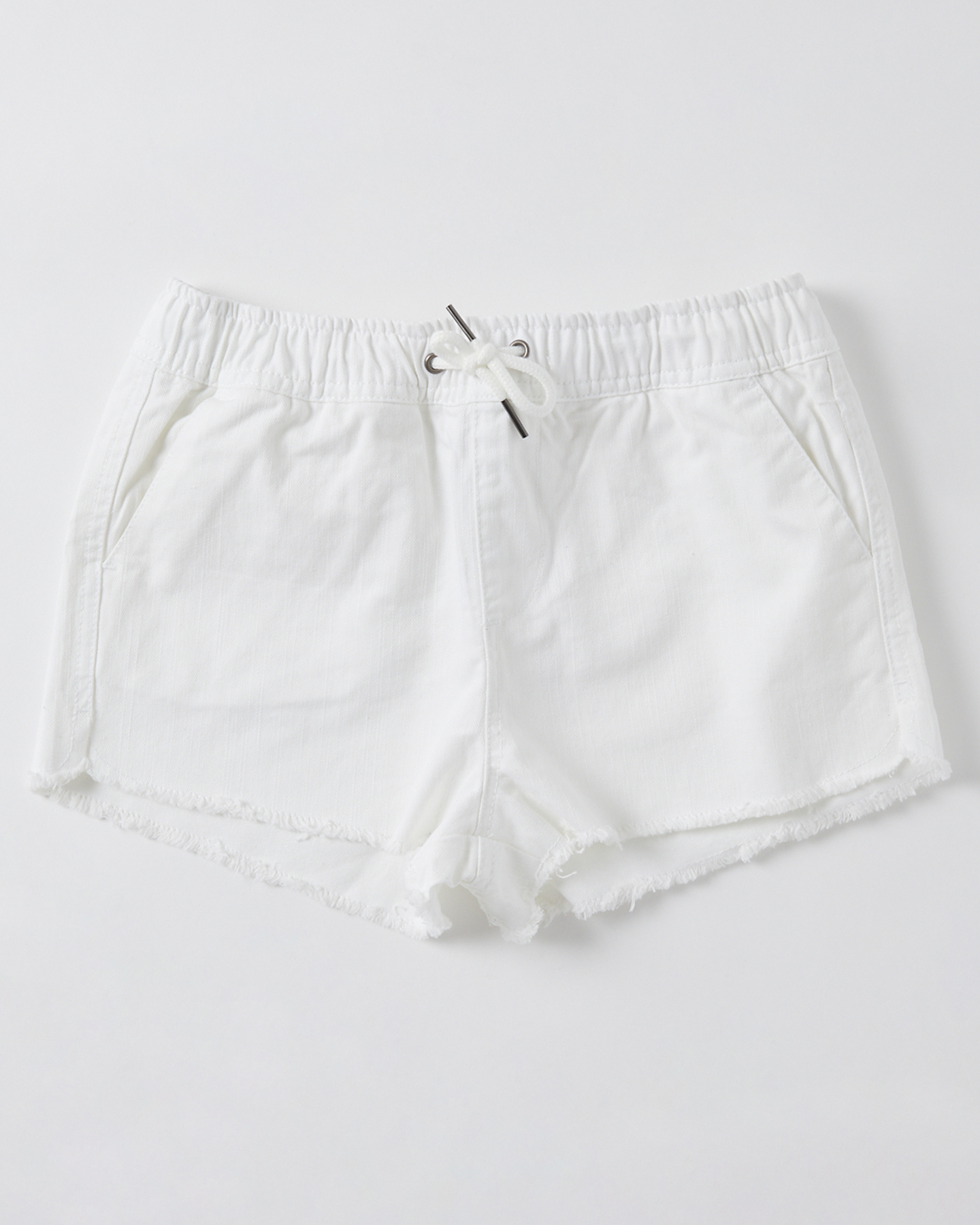Swell Girls Andy Denim Short - Teens - Washed White | SurfStitch