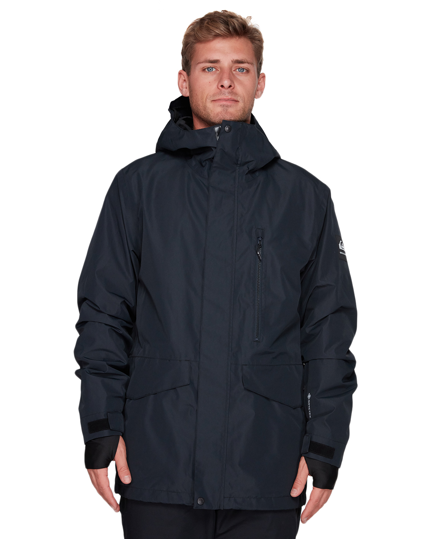 Quiksilver Mens Mission 2L Gore-Tex 2L Snow Jacket - Black | SurfStitch