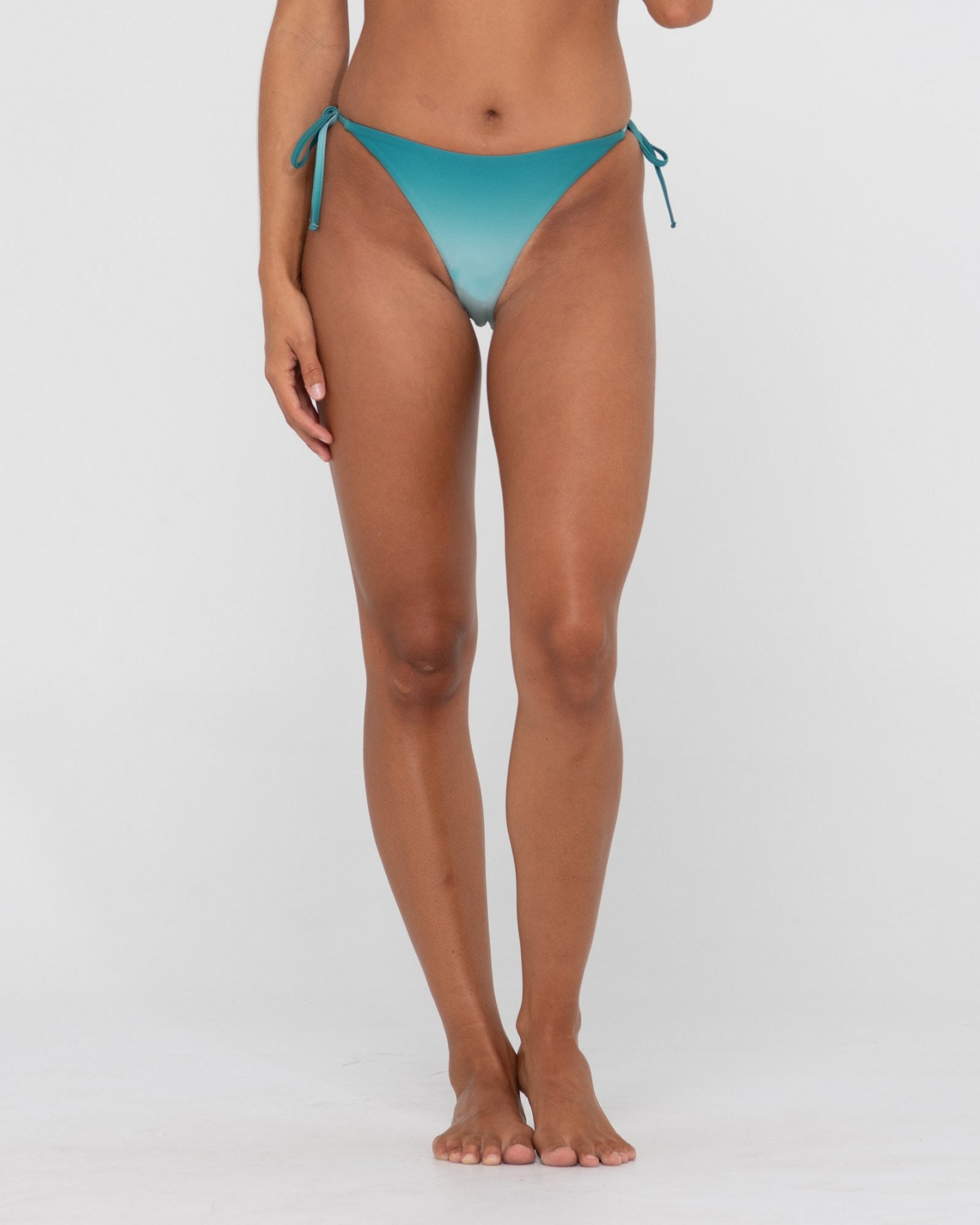 Rusty Euphoria Brazilian Side Ties Bikini Pant Green SurfStitch