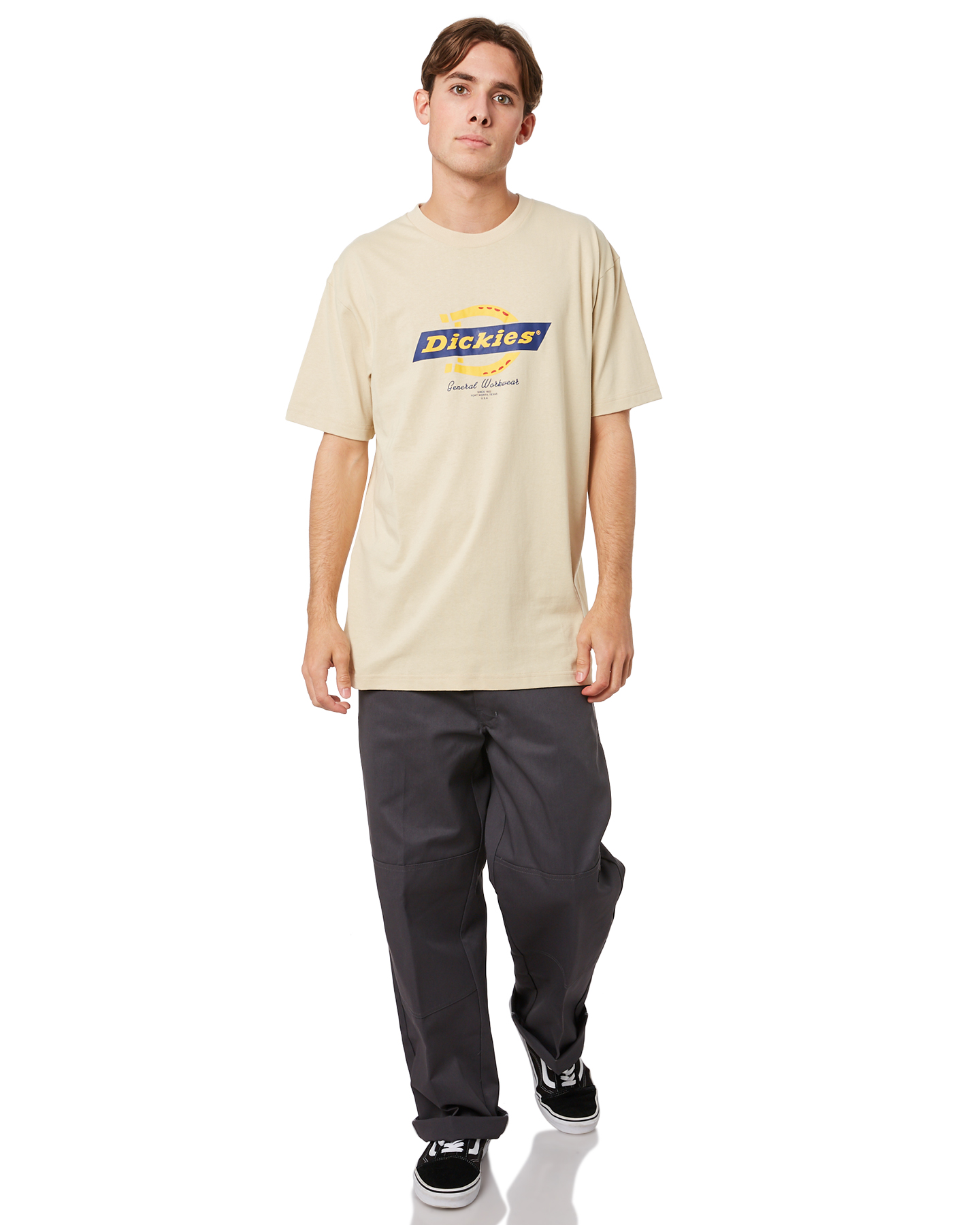 Dickies H.S Vintage Mens Classic Fit Ss Tee - Light Khaki | SurfStitch