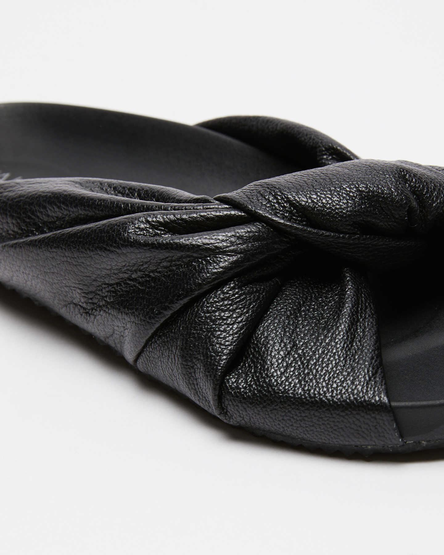 Walnut Pixy Leather Slide - Black | SurfStitch