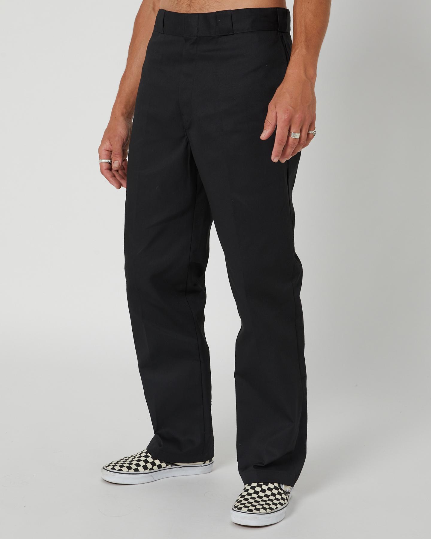 dickies black and white pants