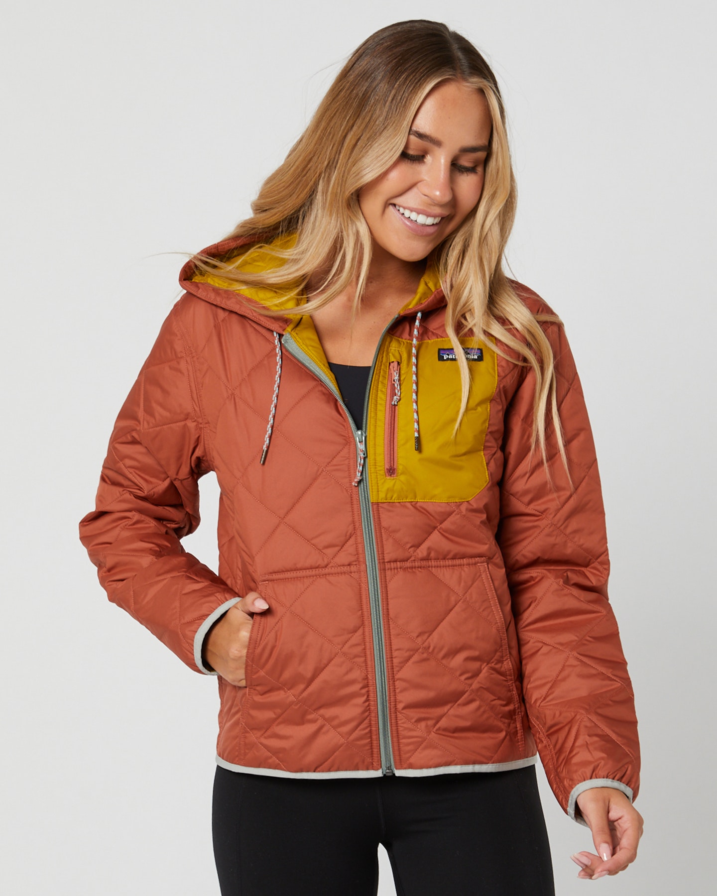 Diamond quilt online bomber hoody