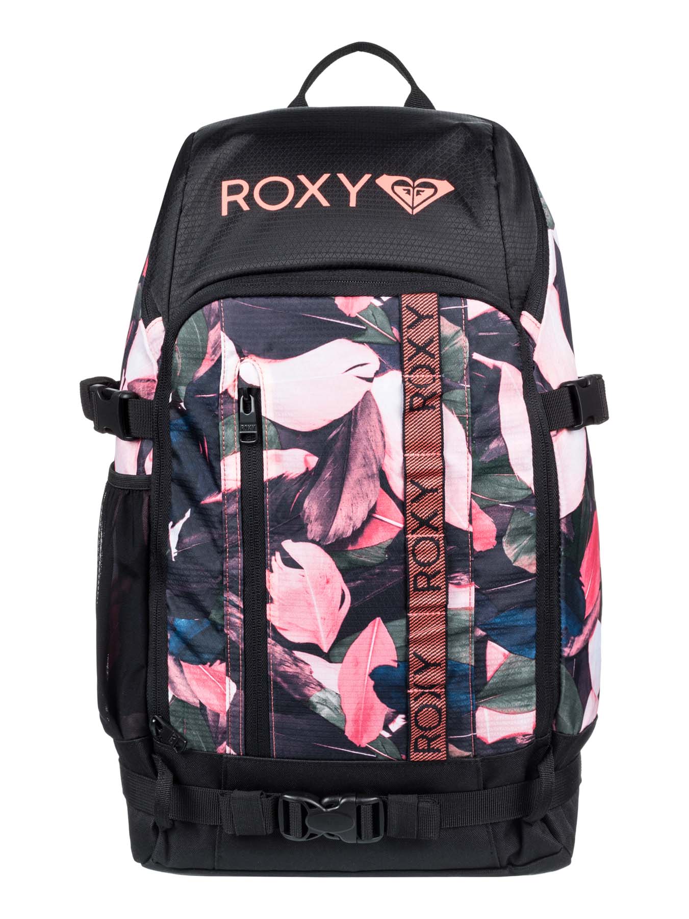 Roxy Womens Tribute 23L Medium Snowboard Ski Backpack Living Coral Plumes SurfStitch