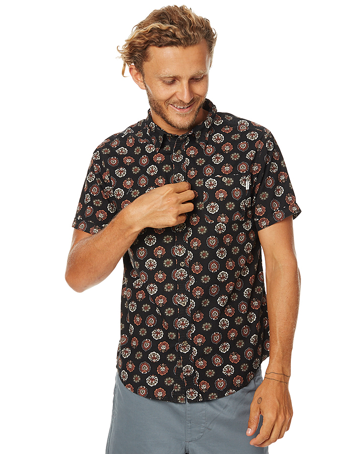 Rhythm Casablanca Mens Ss Shirt - Black | SurfStitch