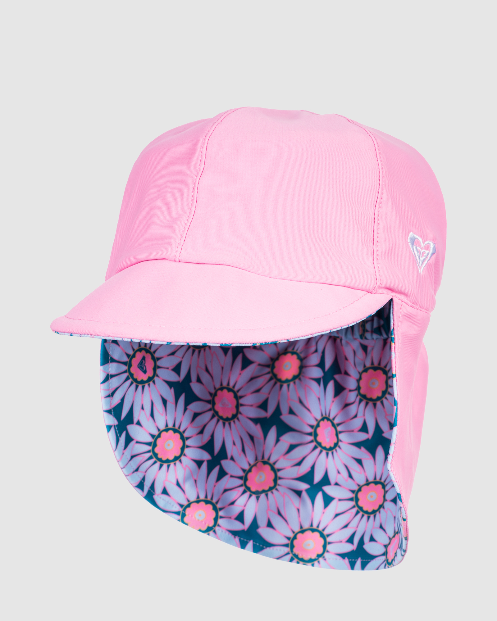 Roxy Girls Come And Go Reversible Swim Hat Crystal Teal Flower SurfStitch