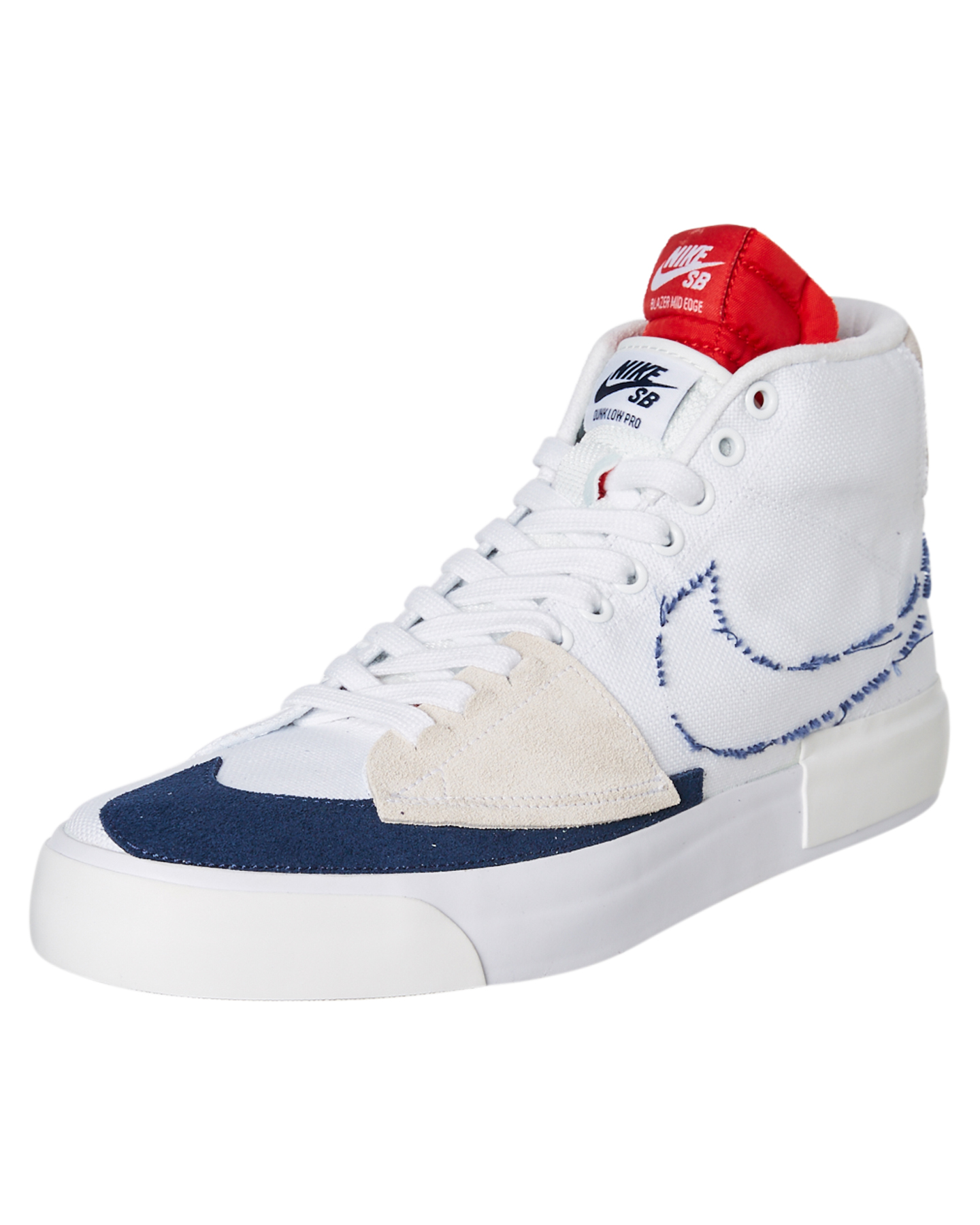  Nike  Sb Zoom Blazer Mid Edge Shoe  White  SurfStitch