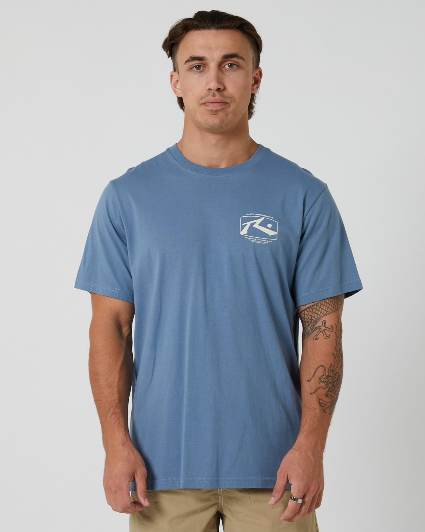 Rusty Advocate Short Sleeve Tee - 90S Blues | SurfStitch