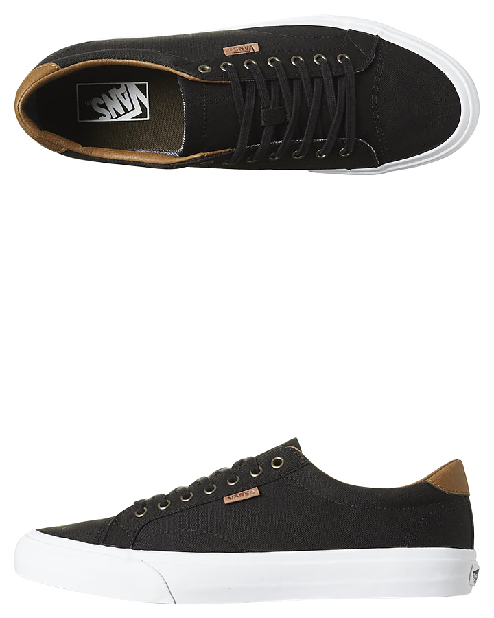 vans court black mens