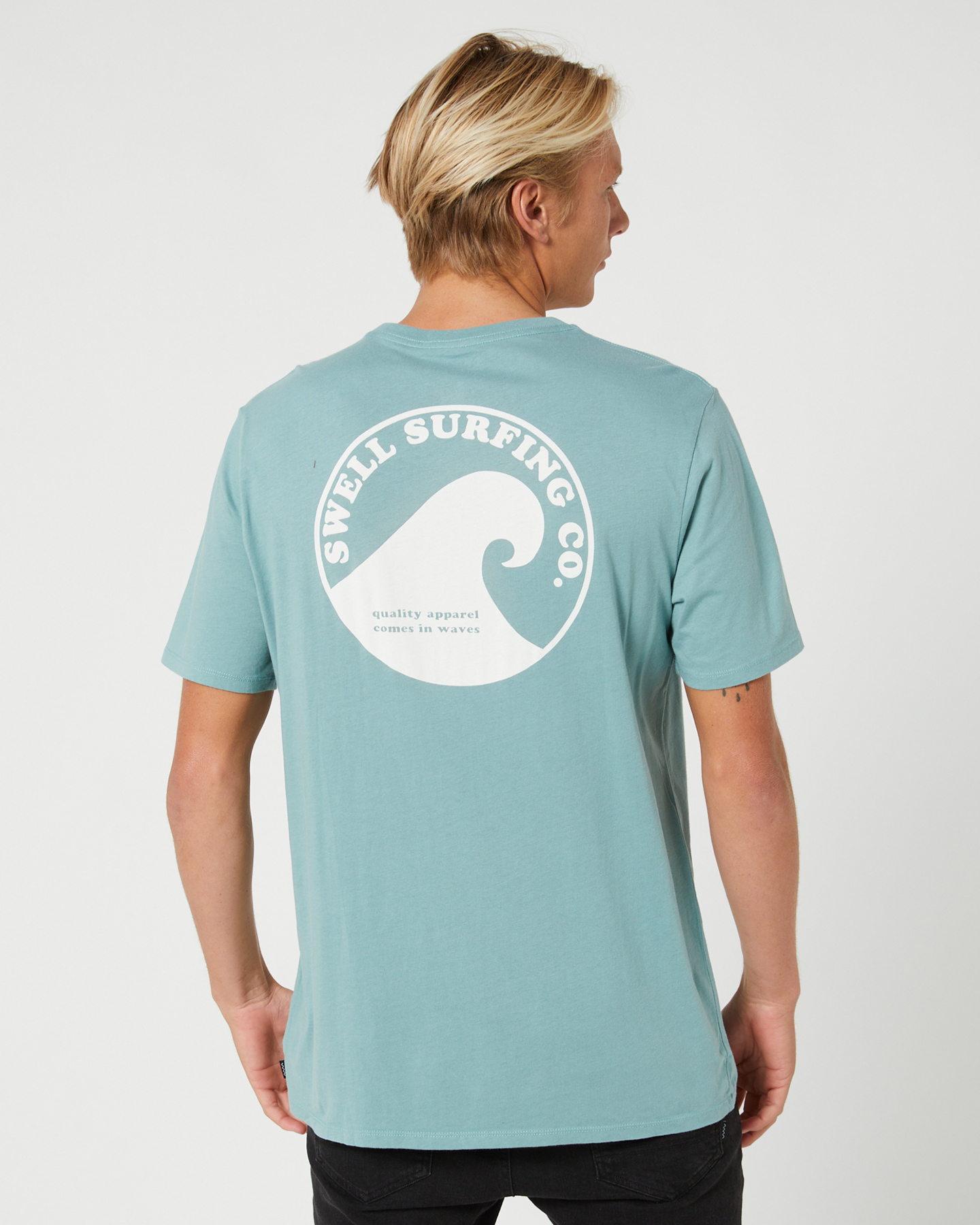 Swell Crest Ss Tee - Sea Water | SurfStitch