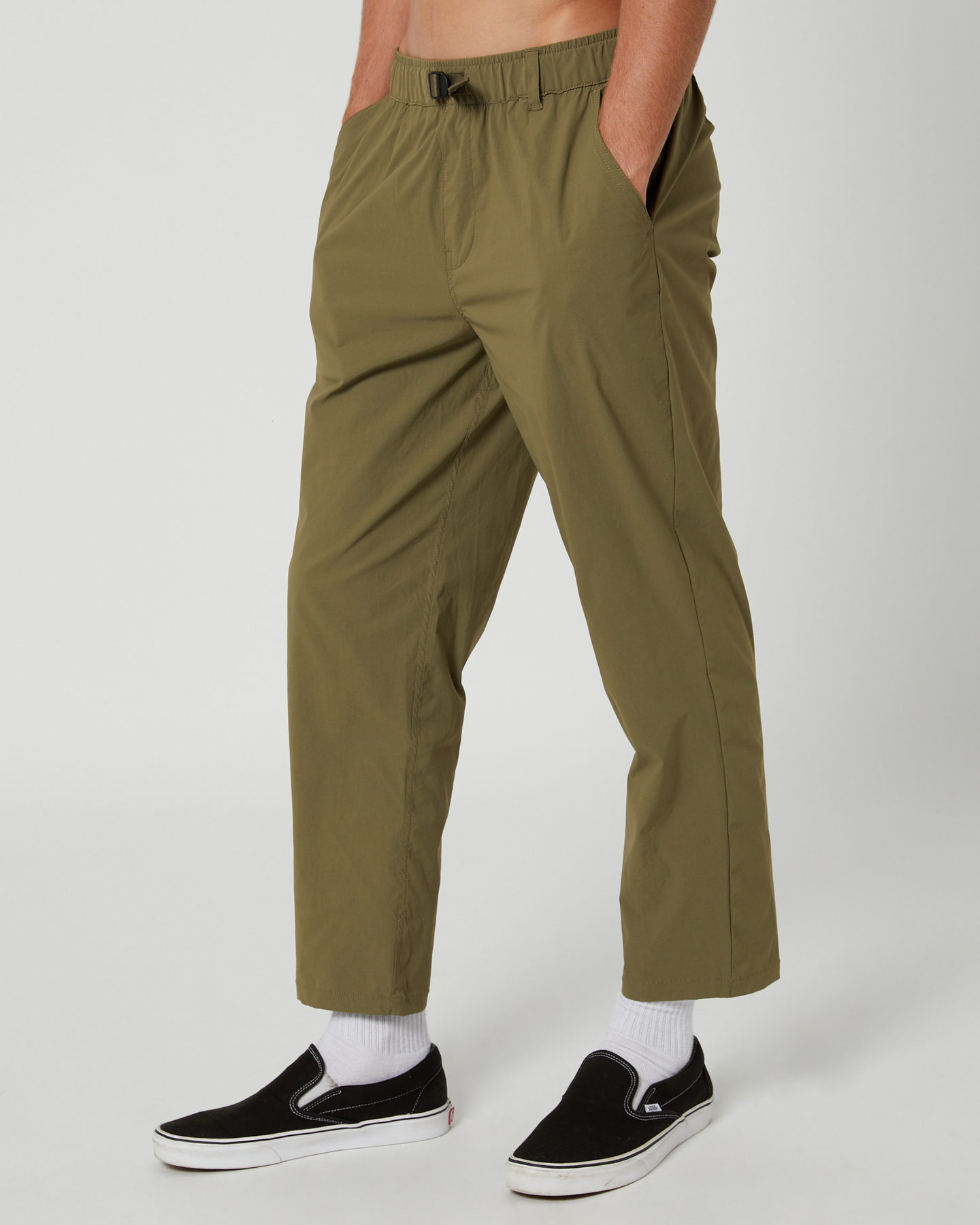 Brixton Steady Cinch Taper X Pant - Military Olive | SurfStitch
