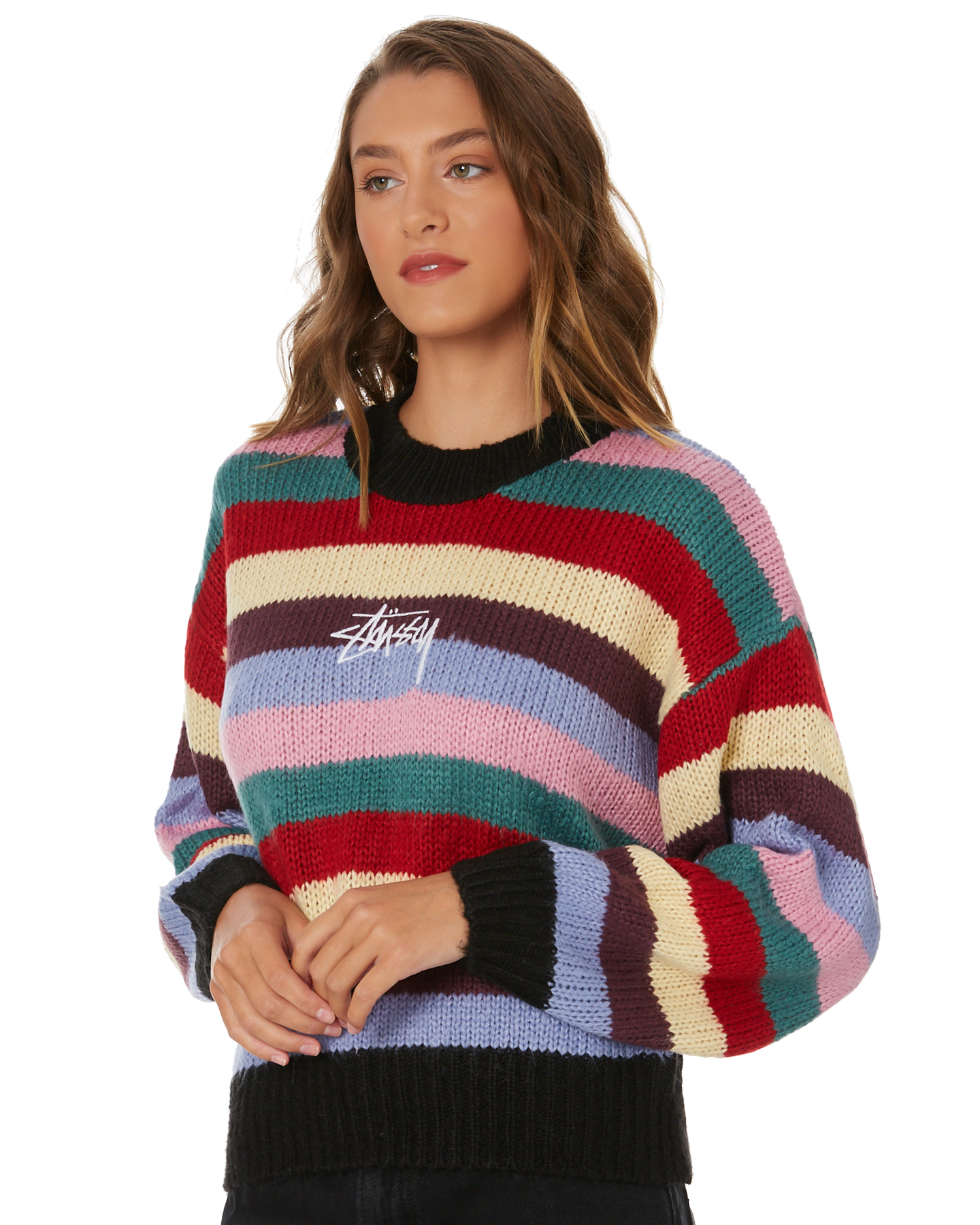 Stussy Gardnder Stripe Knit Sweater - Multi | SurfStitch