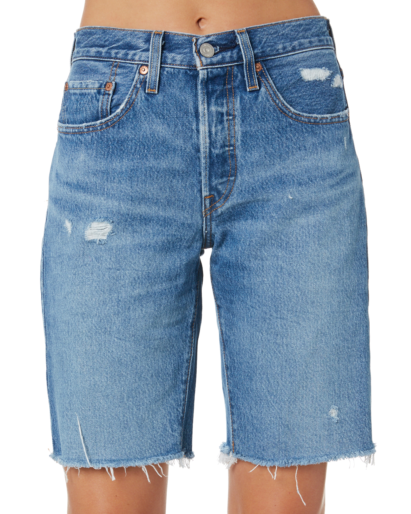 levi's denim bermuda shorts womens