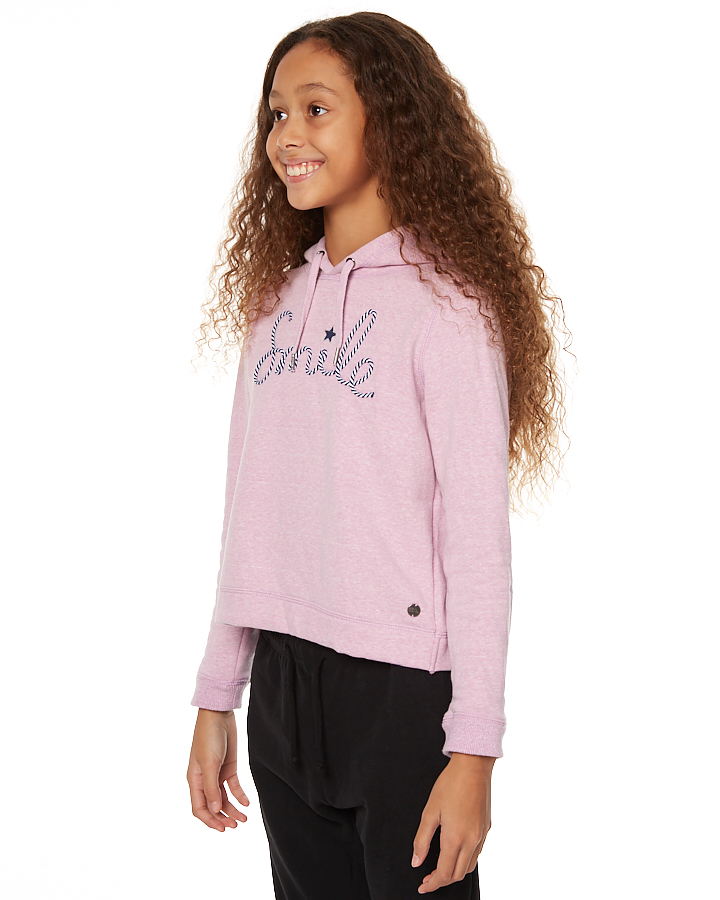 Eves Sister Kids Girls Smile Hoody - Lilac Marle | SurfStitch