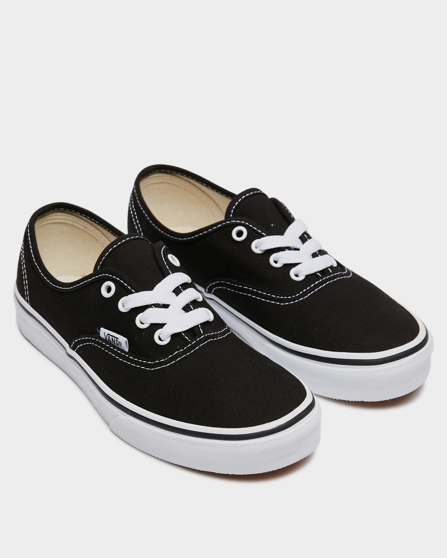 chef Leeg de prullenbak Leger Vans Kids Authentic - Black White | SurfStitch