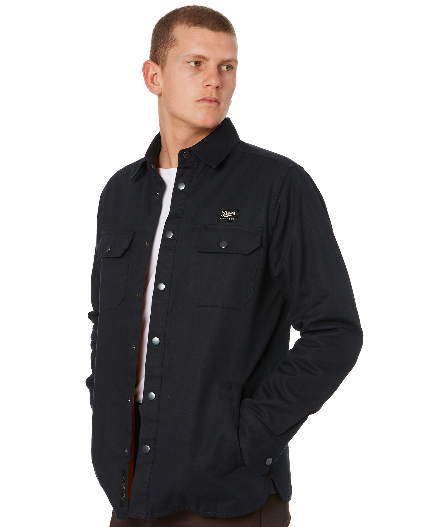  Deus  Ex  Machina  Maxwell Padded Mens Overshirt Black 