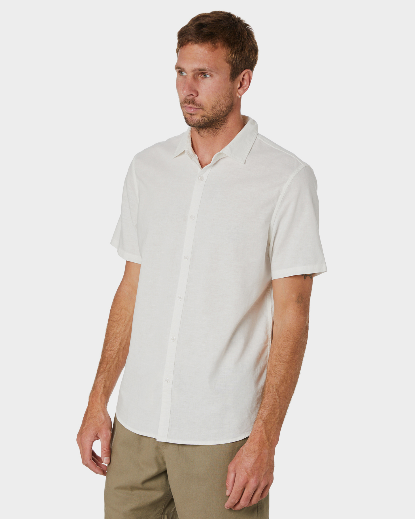 Swell Manila Ss Linen Shirt - White | SurfStitch