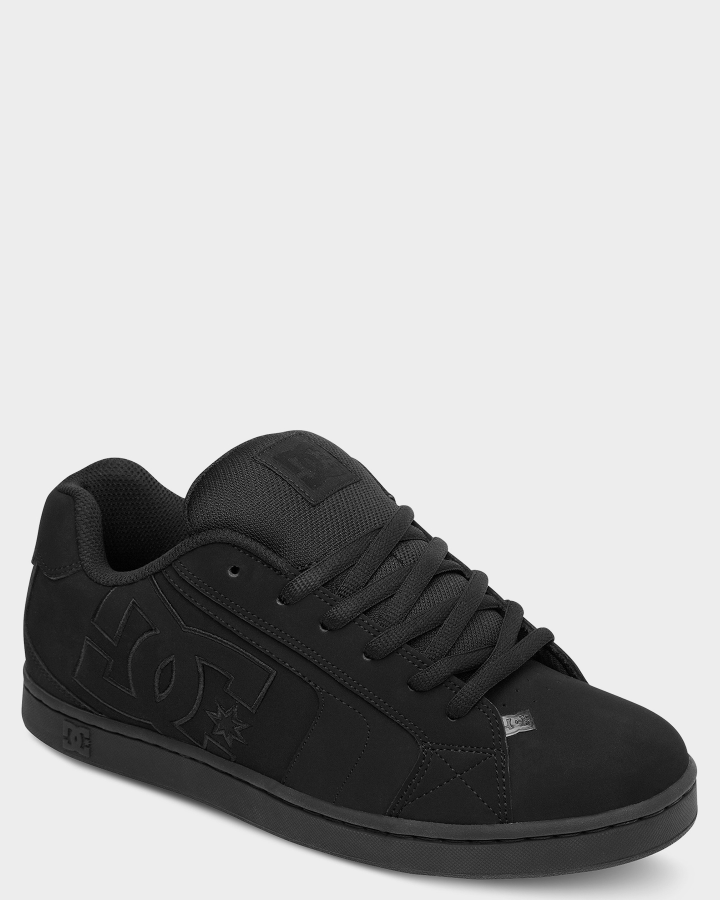 Edición monigote de nieve eco Dc Shoes Mens Net Leather Shoe - Black Black Black | SurfStitch