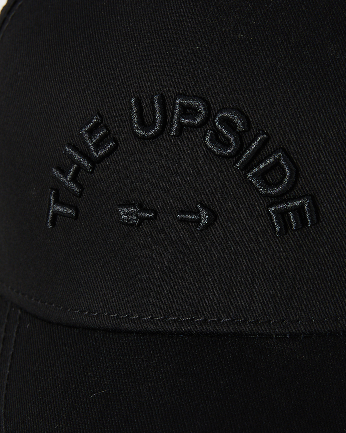 The Upside The Upside Logo Cap - Black Black | SurfStitch