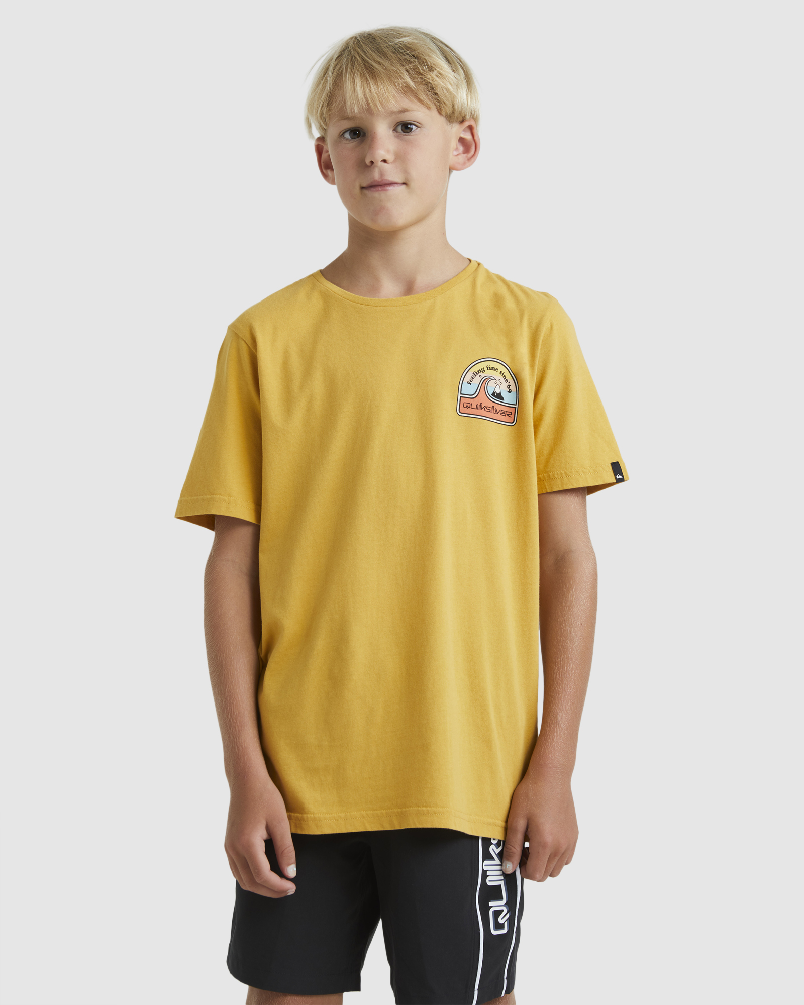 Quiksilver Boys 8-16 In The Groove Tee - Mustard | SurfStitch