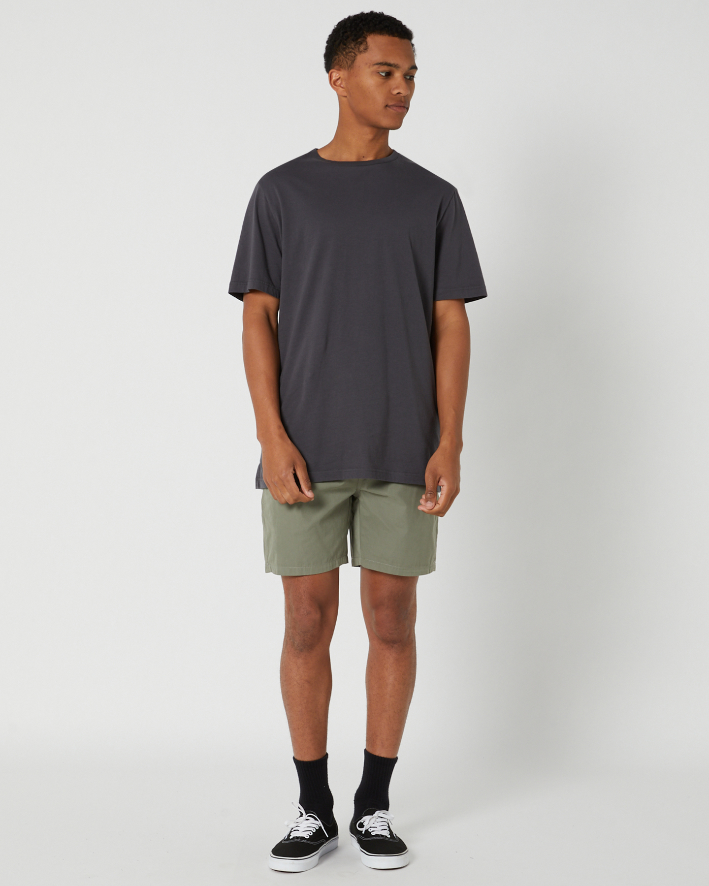 Swell All Day Mens Ss Tee - Shadow | SurfStitch