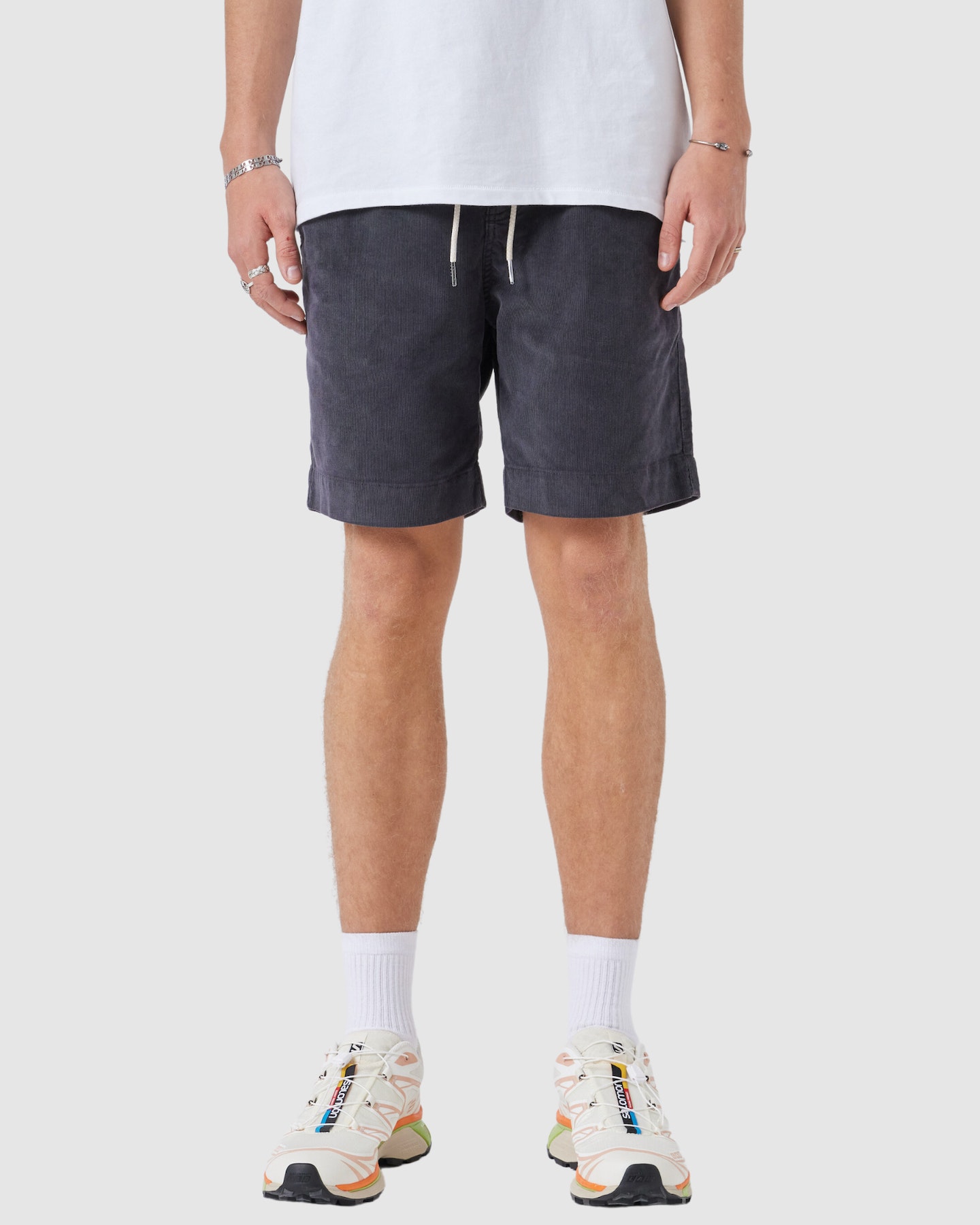 Barney Cools B.Relaxed Short - Washed Black Corduroy | SurfStitch