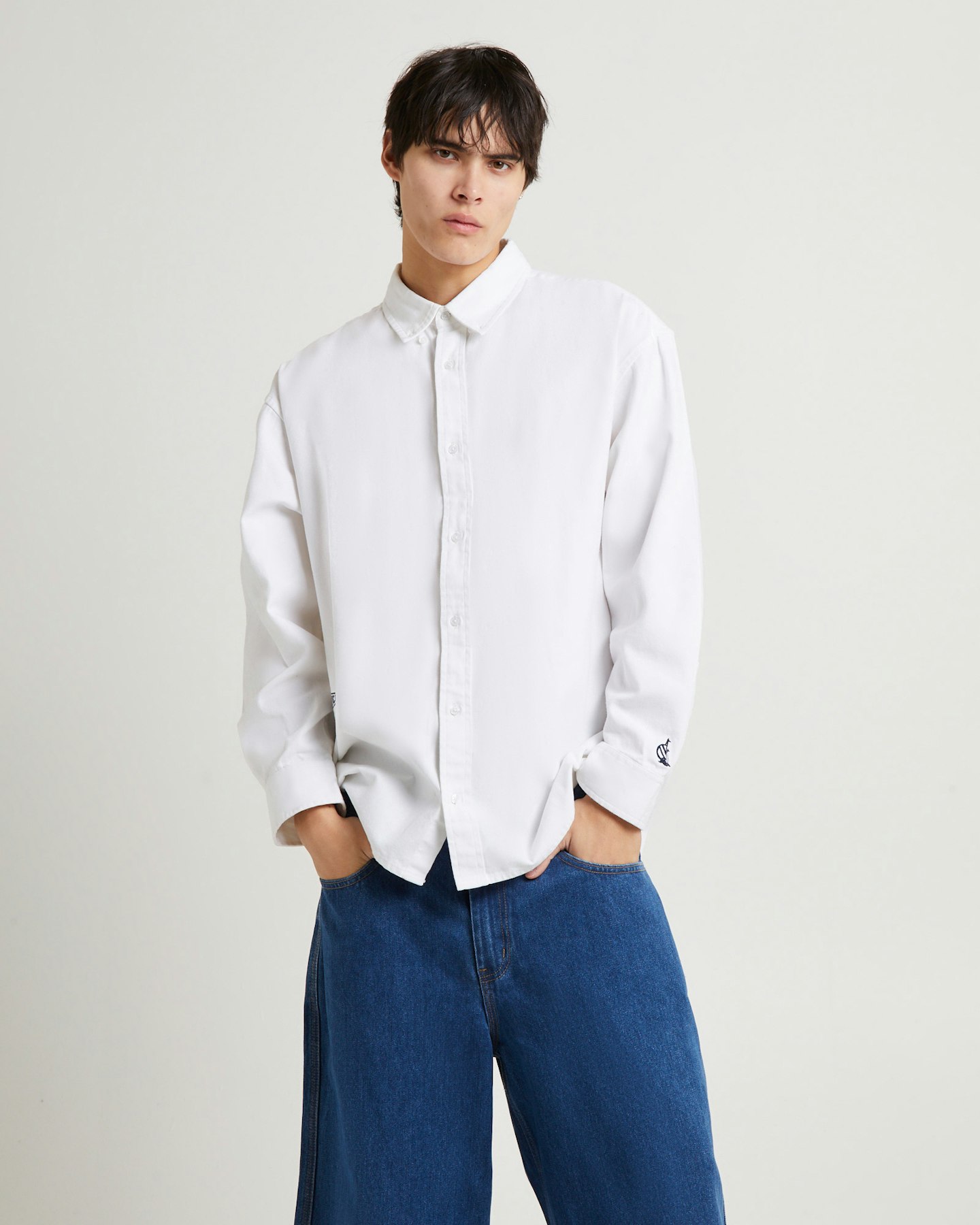 Nautica Loxana Heavyweight Long Sleeve Shirt White SurfStitch