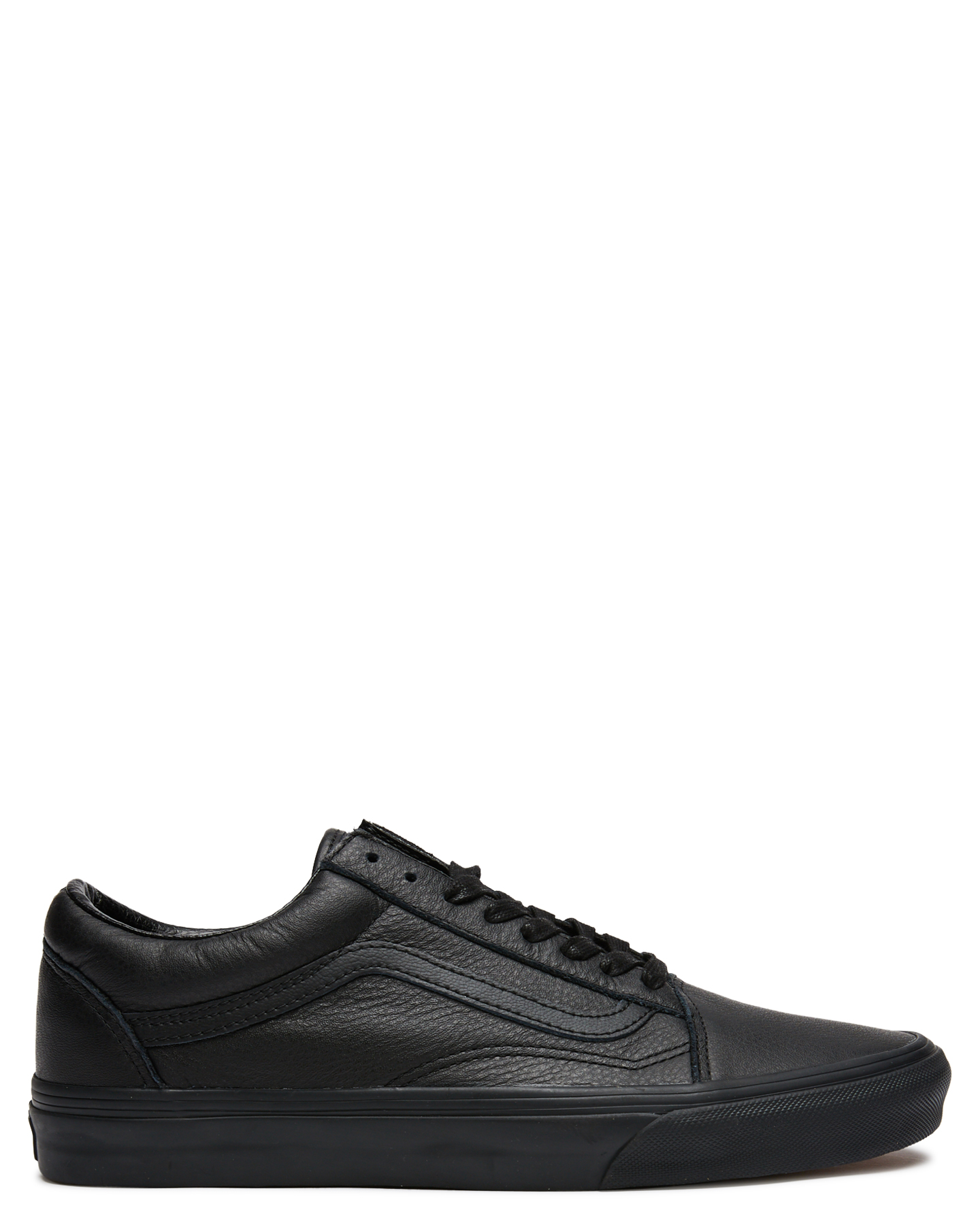 black leather vans school shoes