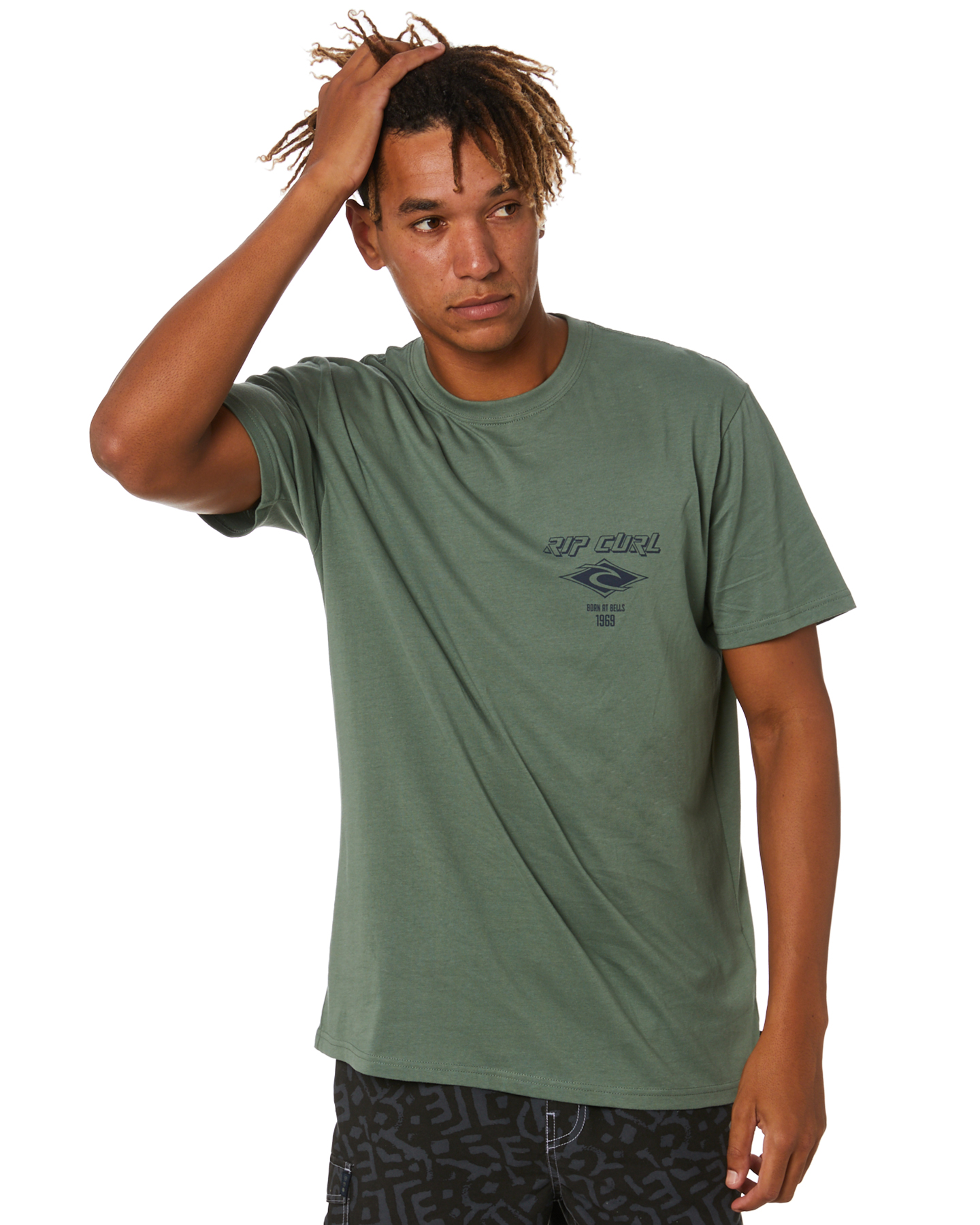 Rip Curl Fadeout Essential Mens Tee - Mid Green | SurfStitch