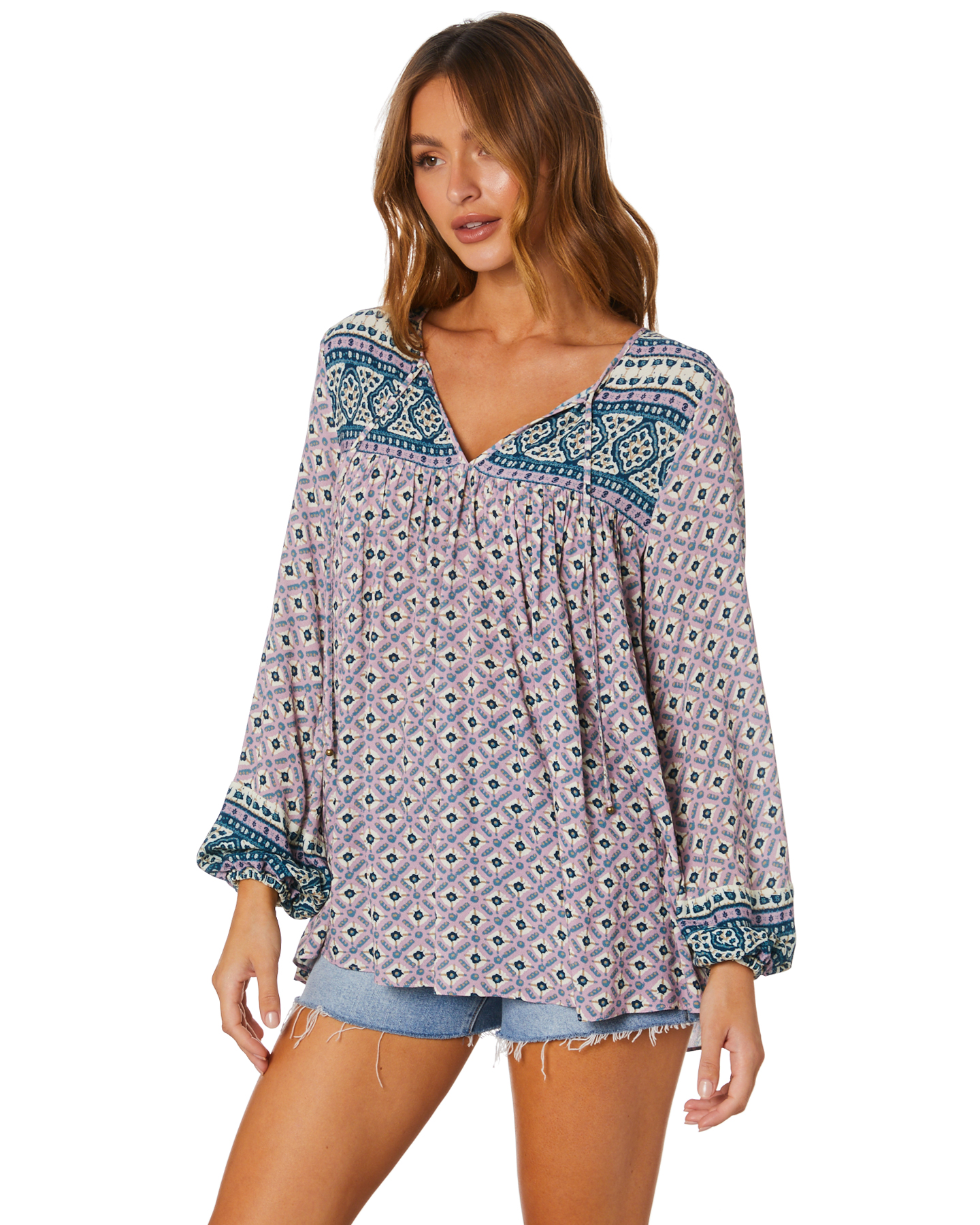 Tigerlily Belize Angelica Blouse Liliac SurfStitch