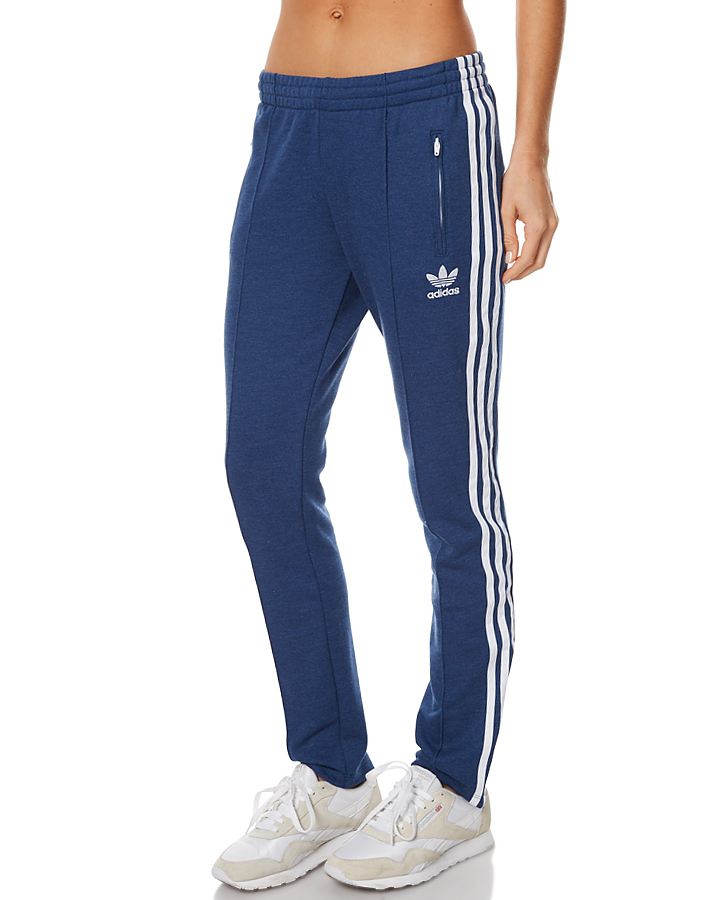 adidas blue track pants womens