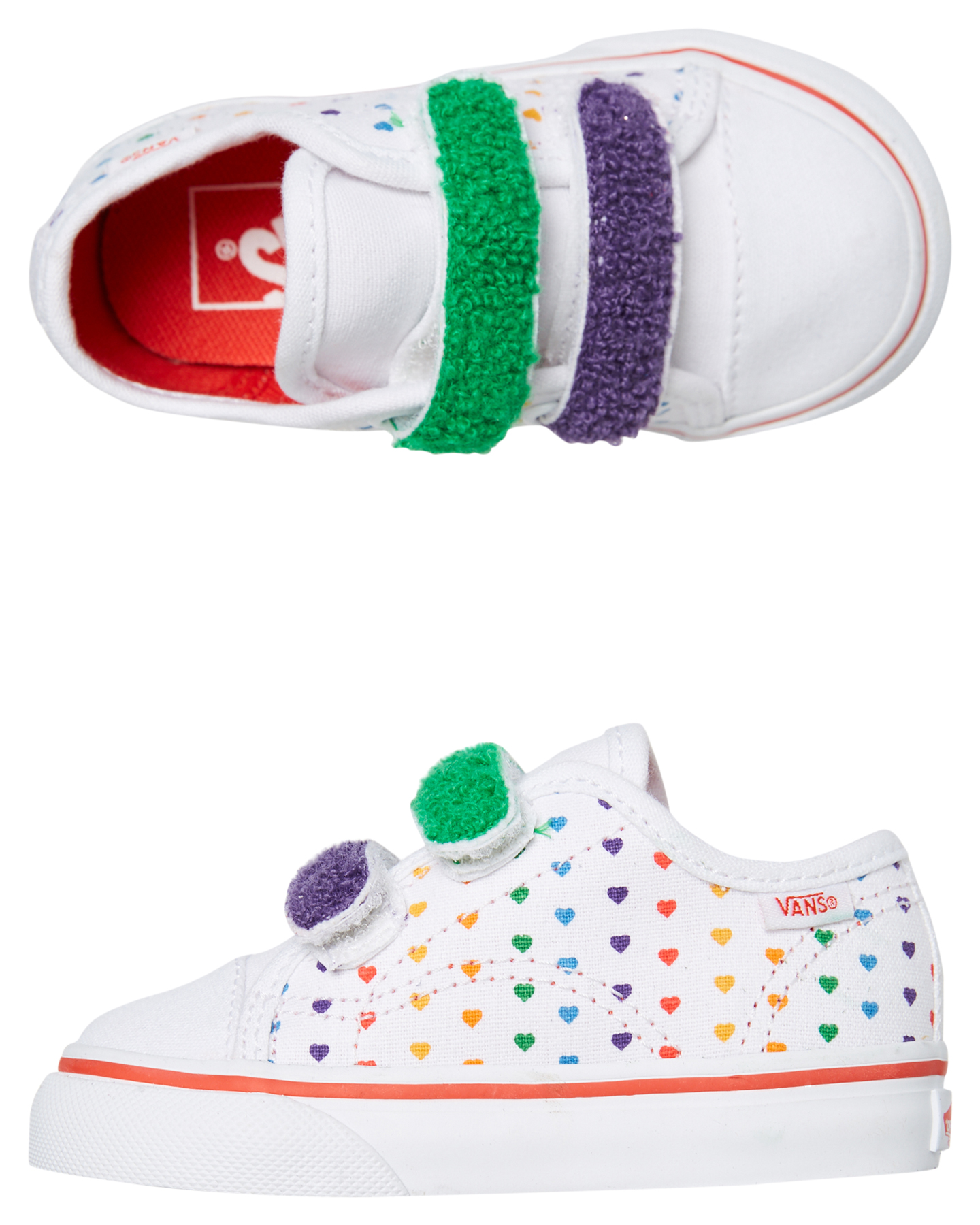 rainbow vans baby shoes