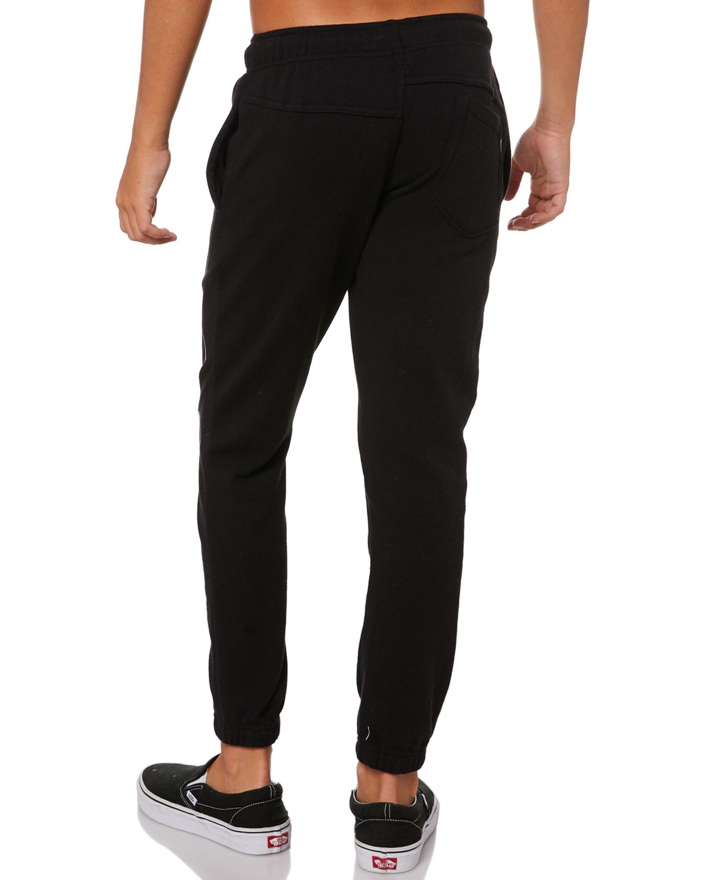 red stack pants