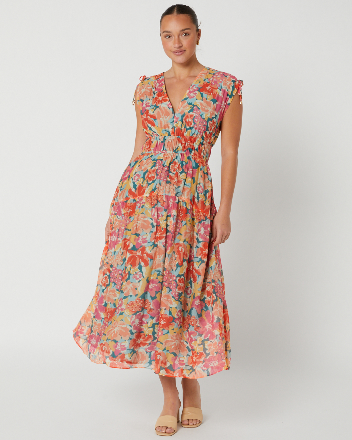 Minkpink Valla Midi Dress - Pink Floral | SurfStitch