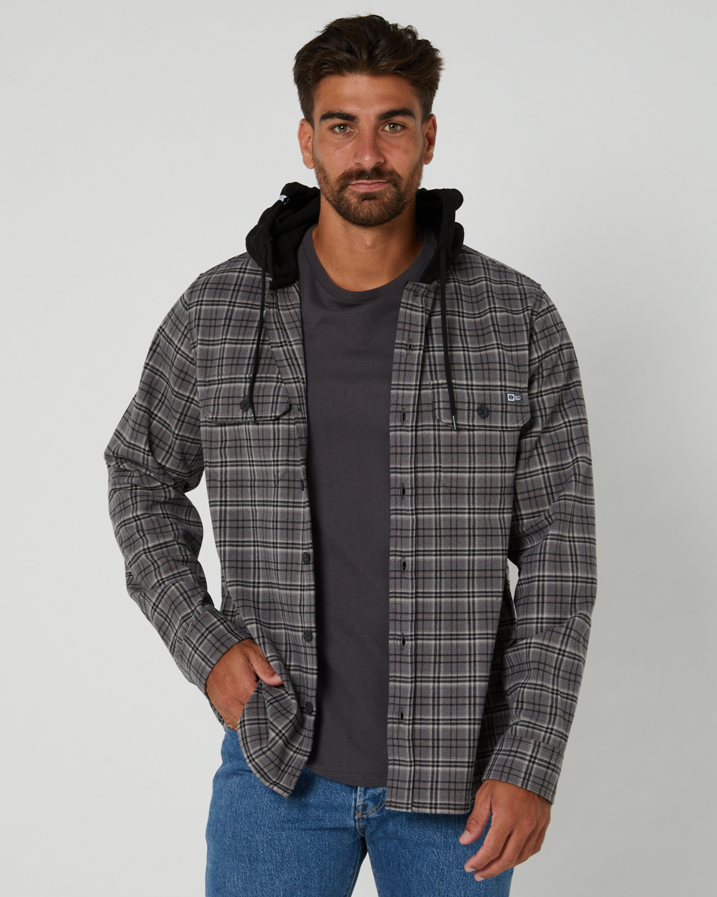 Frothing L S Hooded Shirt